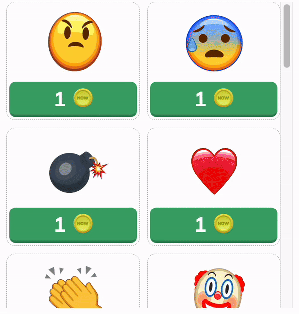 Poker Now Table Gesture Scroll